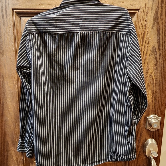 Perry Ellis Men's shirt/XL/ Black with Stripe/Pre-owned EXCELLENT CONDITION - Picture 5 of 13
